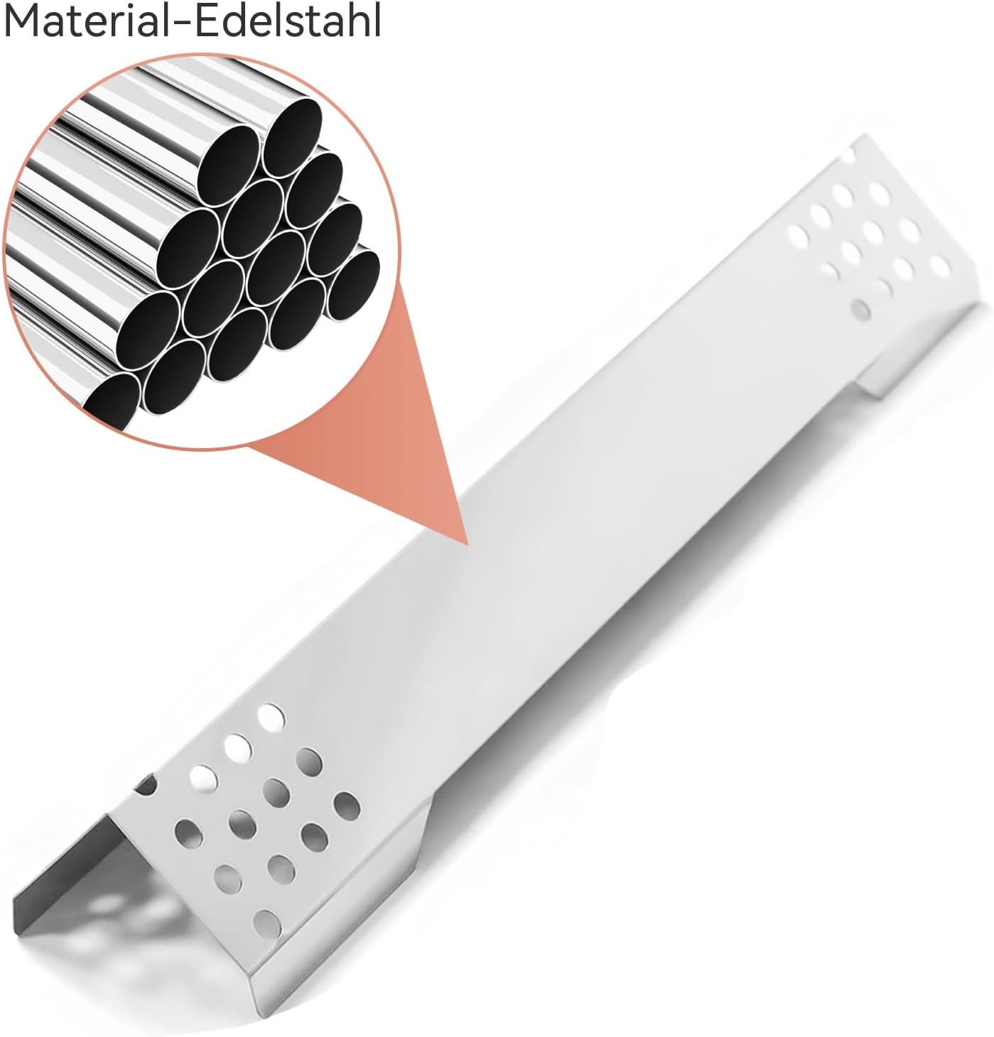 Thumbnail 4 de Edelstahl Brennerabdeckung (Flammenverteiler) 40,2 x 7,7 cm – 3 Stück für Rösle Videro/Sansibar