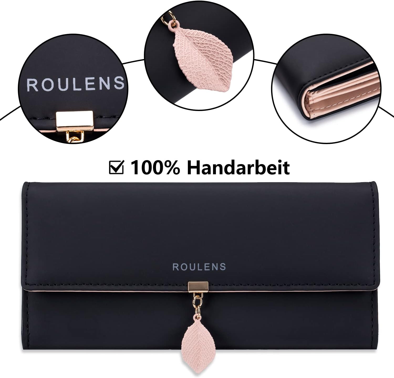 Thumbnail 3 de Roulens RFID Blockierung Damen-Geldbörse mit 9 Kartenfächern und Münzfach