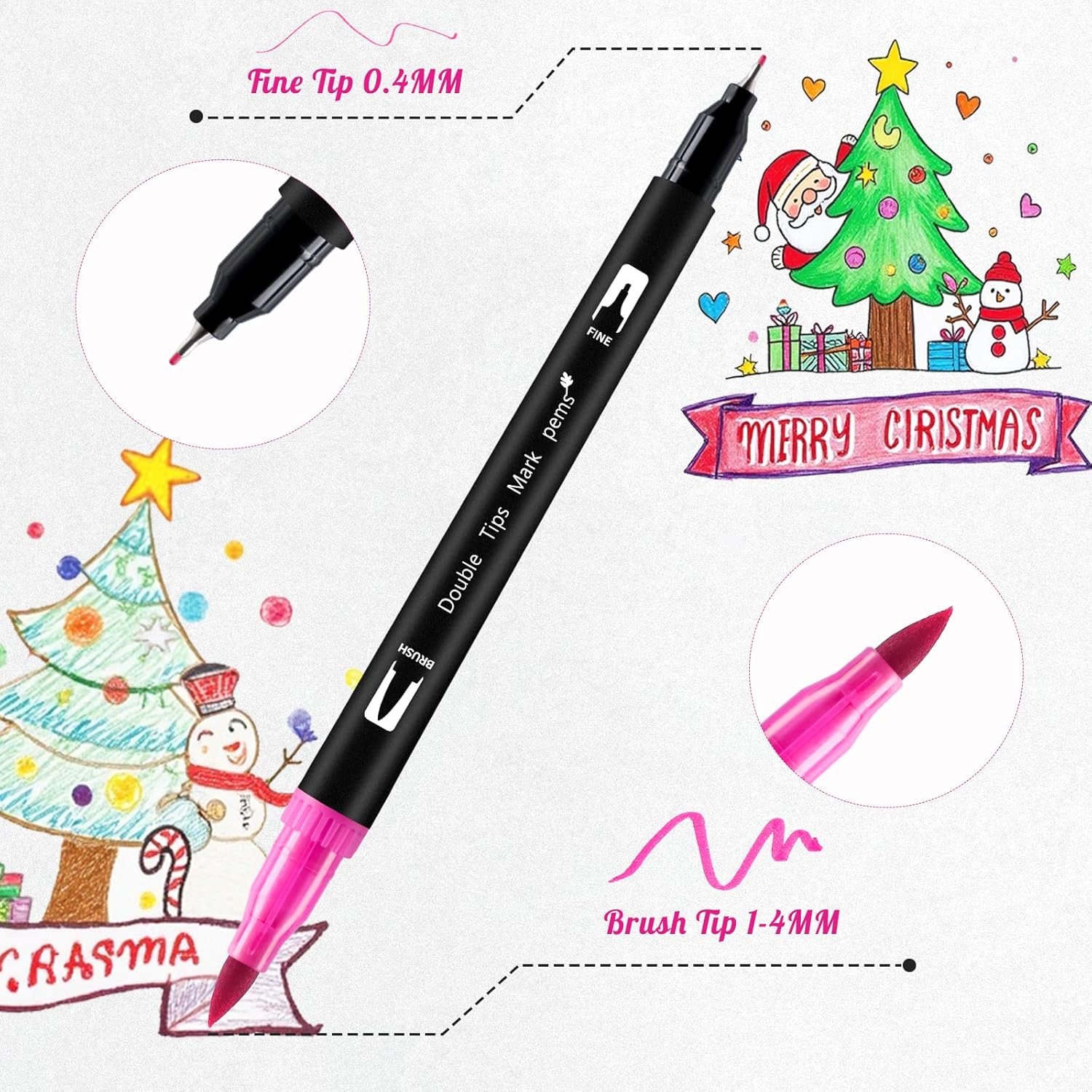 Thumbnail 2 de Thboxes Dual Brush Pen 48 Farben Filzstifte 🎨