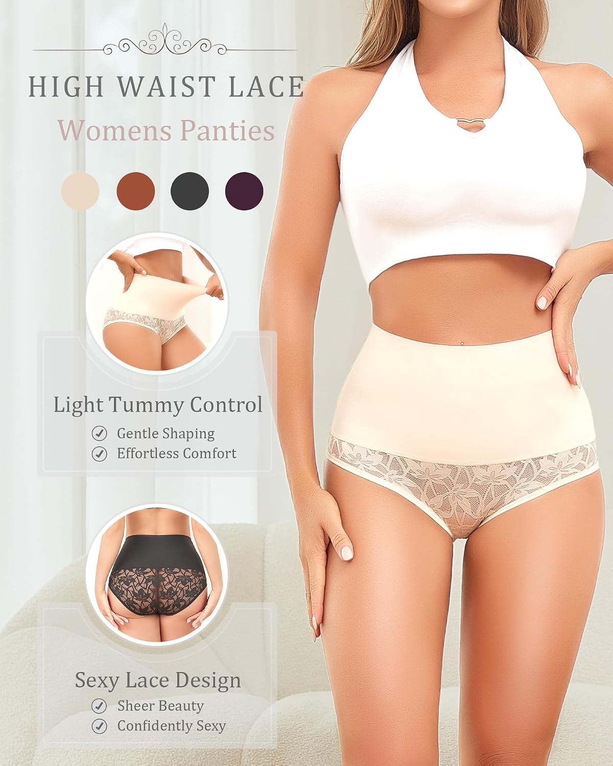 Detalle de QDWQDW Seamless Shapewear Underwear 78% Polyamide