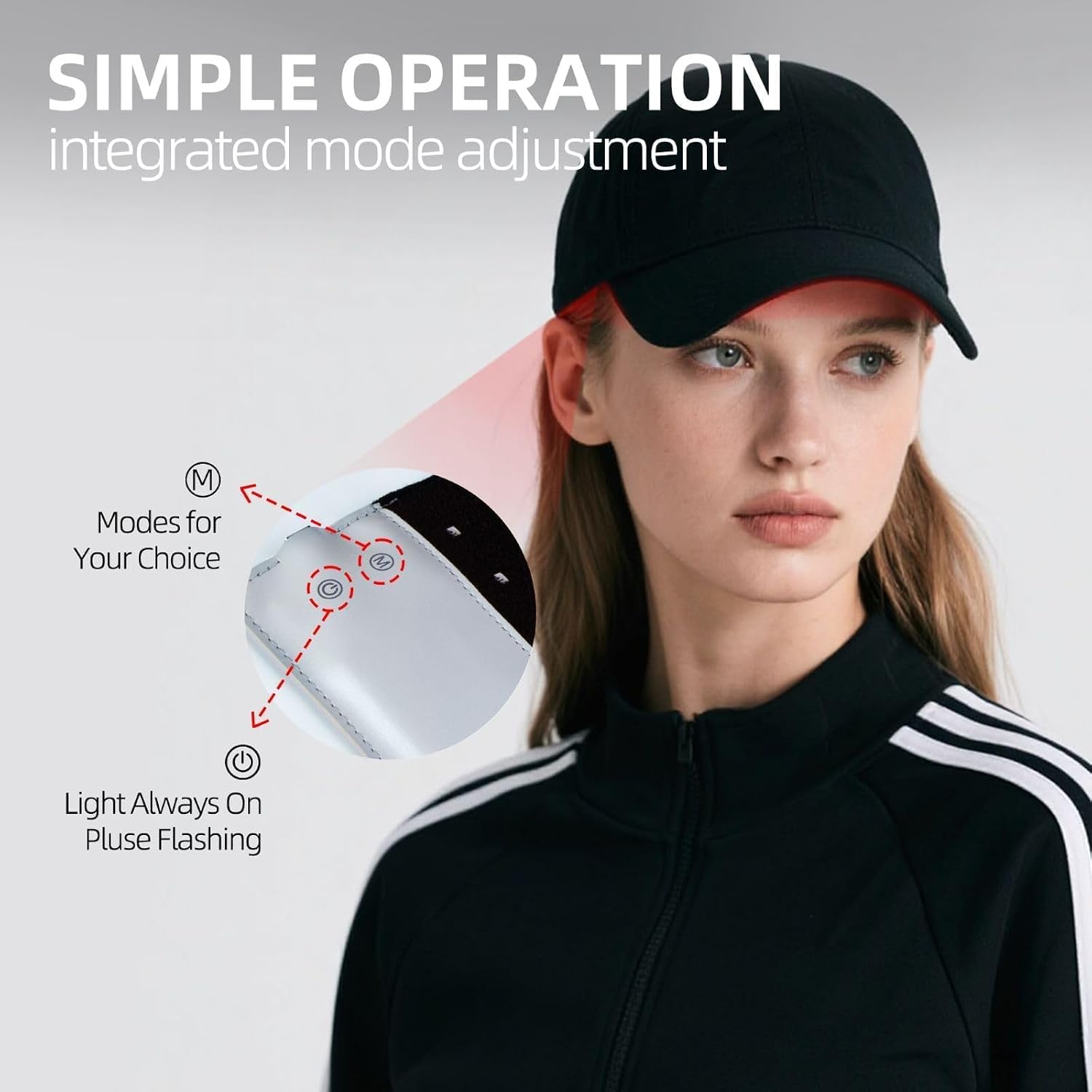 Detalle de Red Light Therapy Hat, 285g