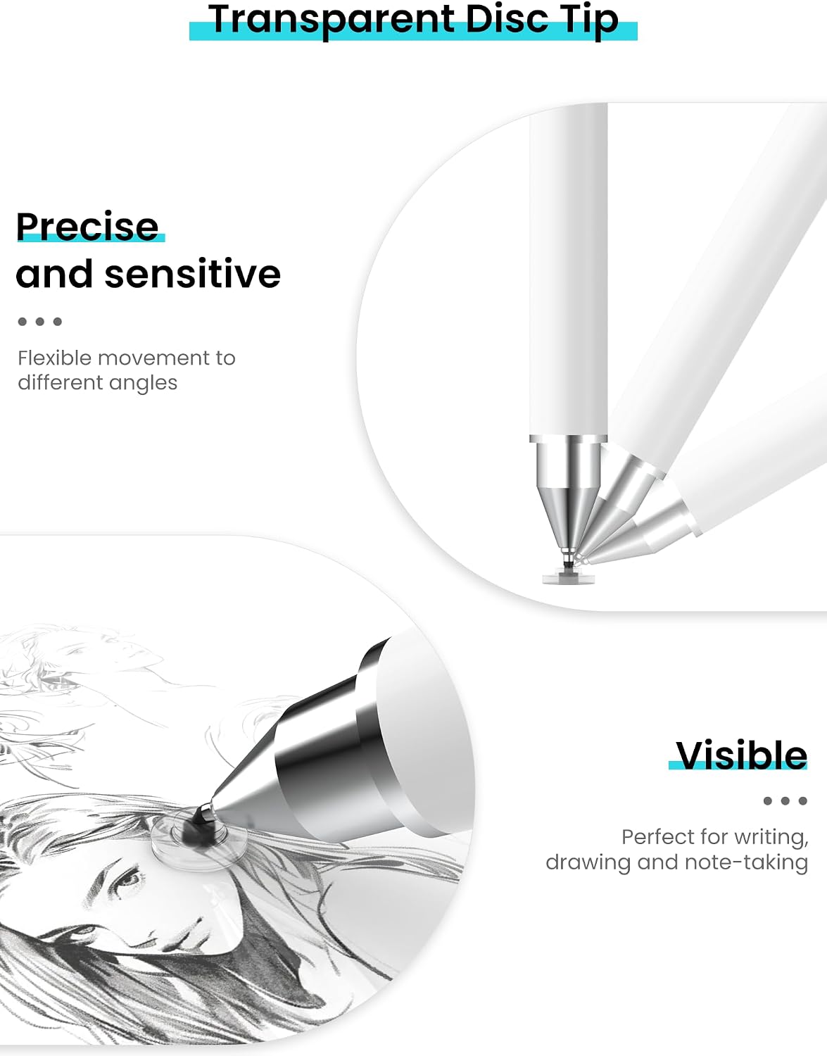 Thumbnail 4 de MEKO Stylus Pens 3‑in‑1 magnetic replacement tip