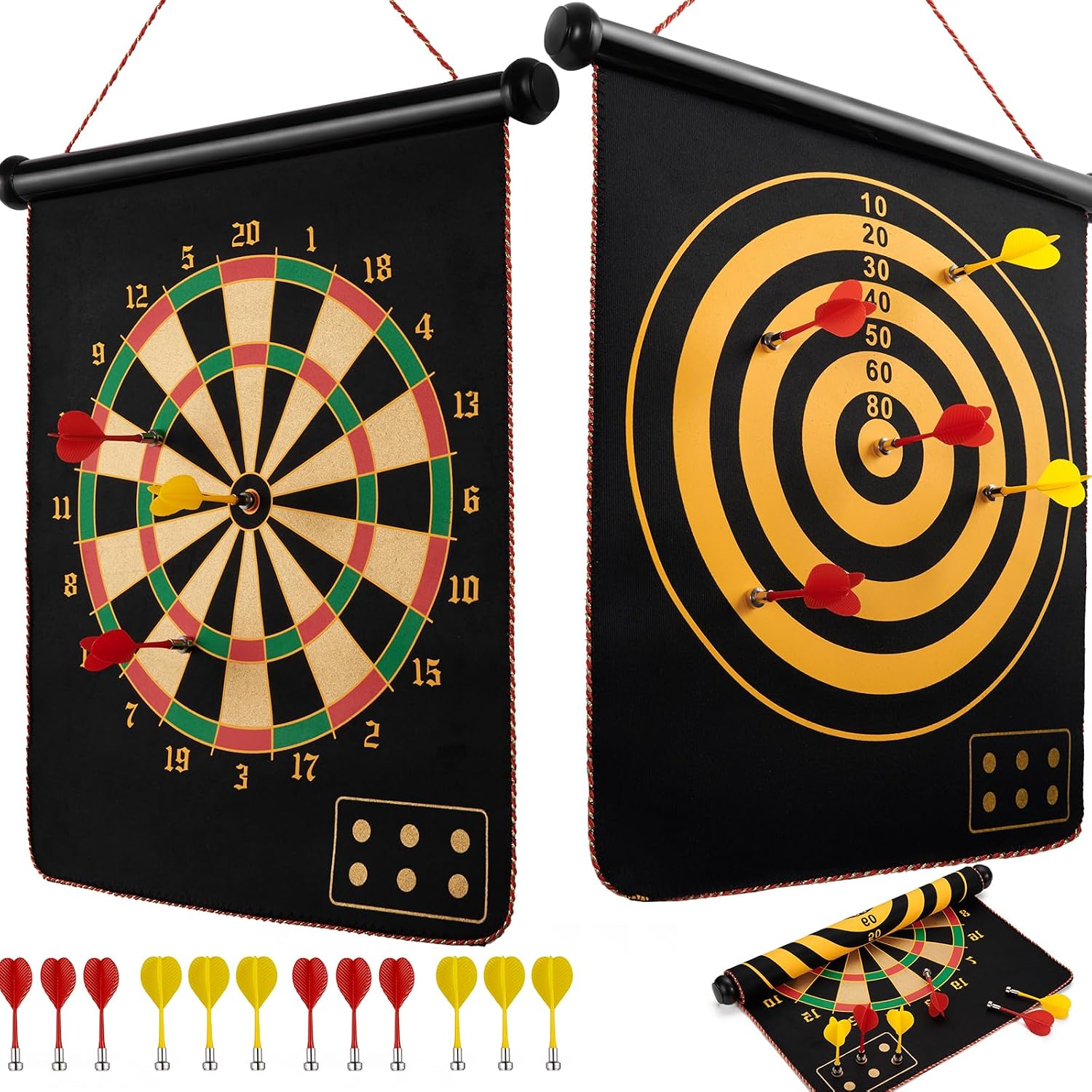 Detalle de BATURU Magnetische Dartscheibe für Kinder ab 4 Jahren