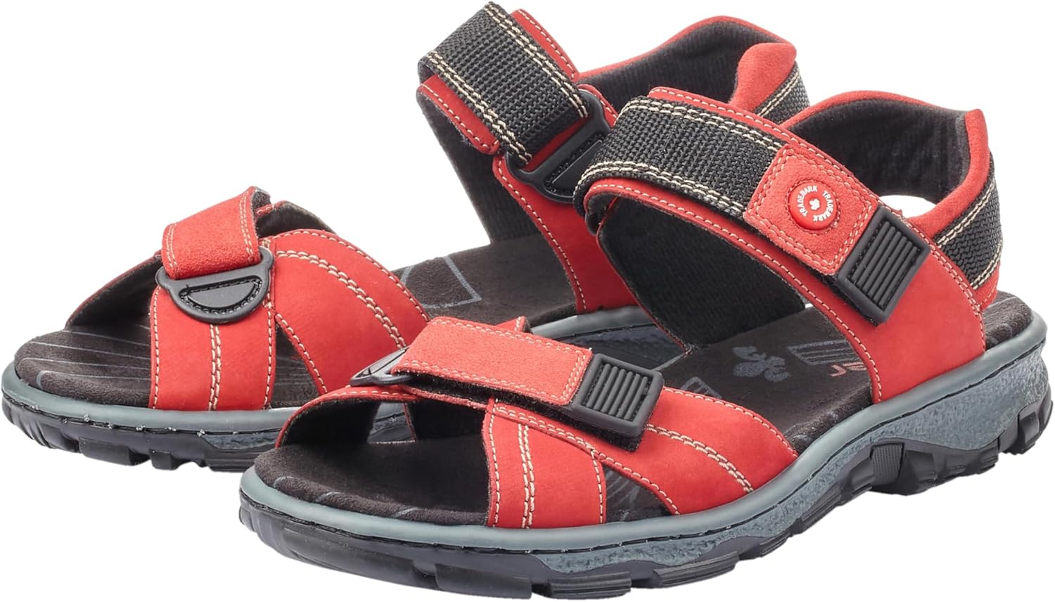Thumbnail 4 de Rieker Damen Klassische Sandalen 68851 aus echtem Leder – flexible Anflechter-Machart