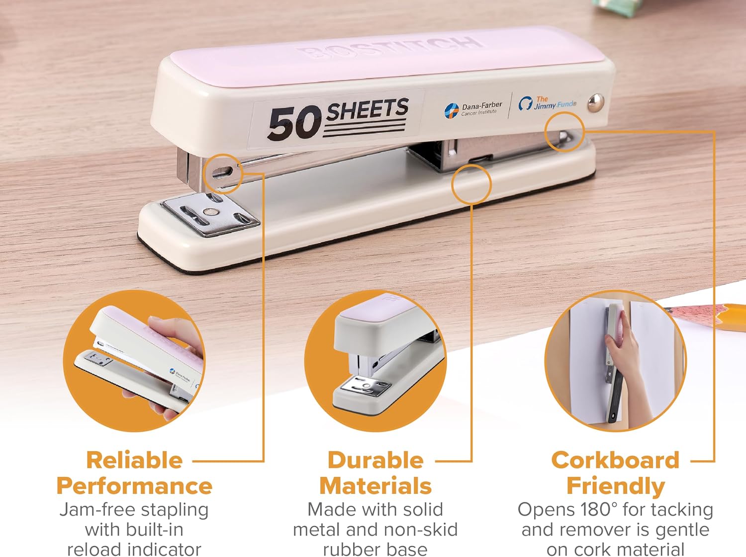 Detalle 2 de Bostitch Heavy-Duty Stapler, 50-Sheet Capacity