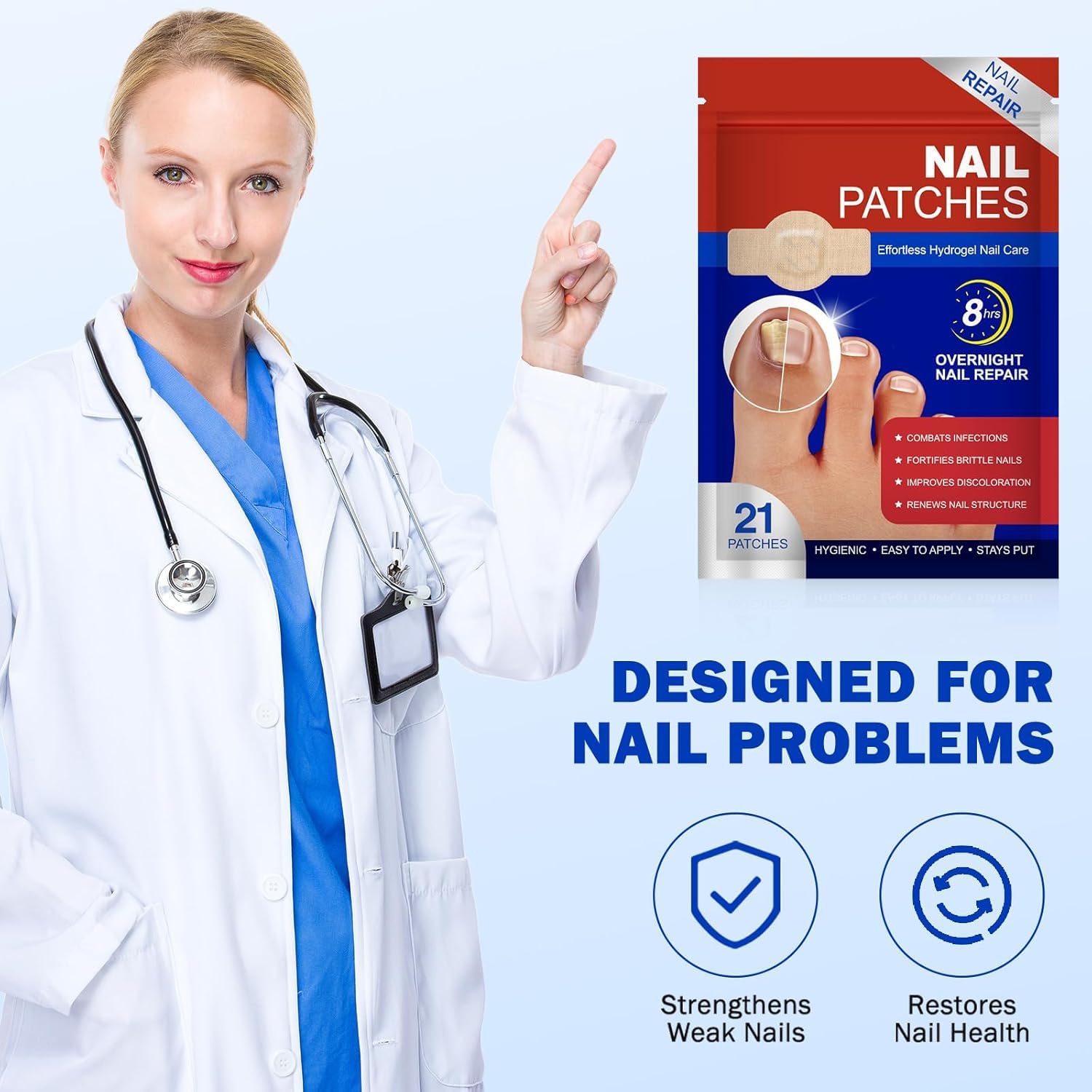 Thumbnail 6 de Nail Patches Toenail Treatment 42-Count