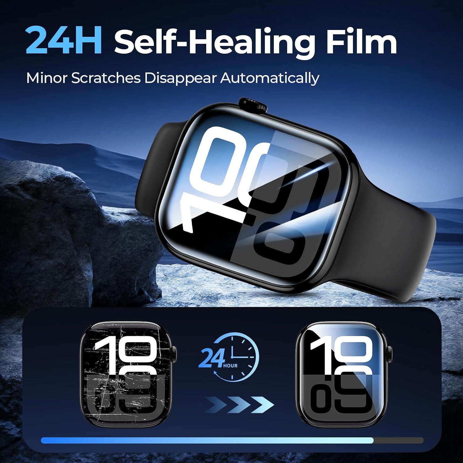 Detalle de LK 6 Pack Screen Protector for Apple Watch 46mm