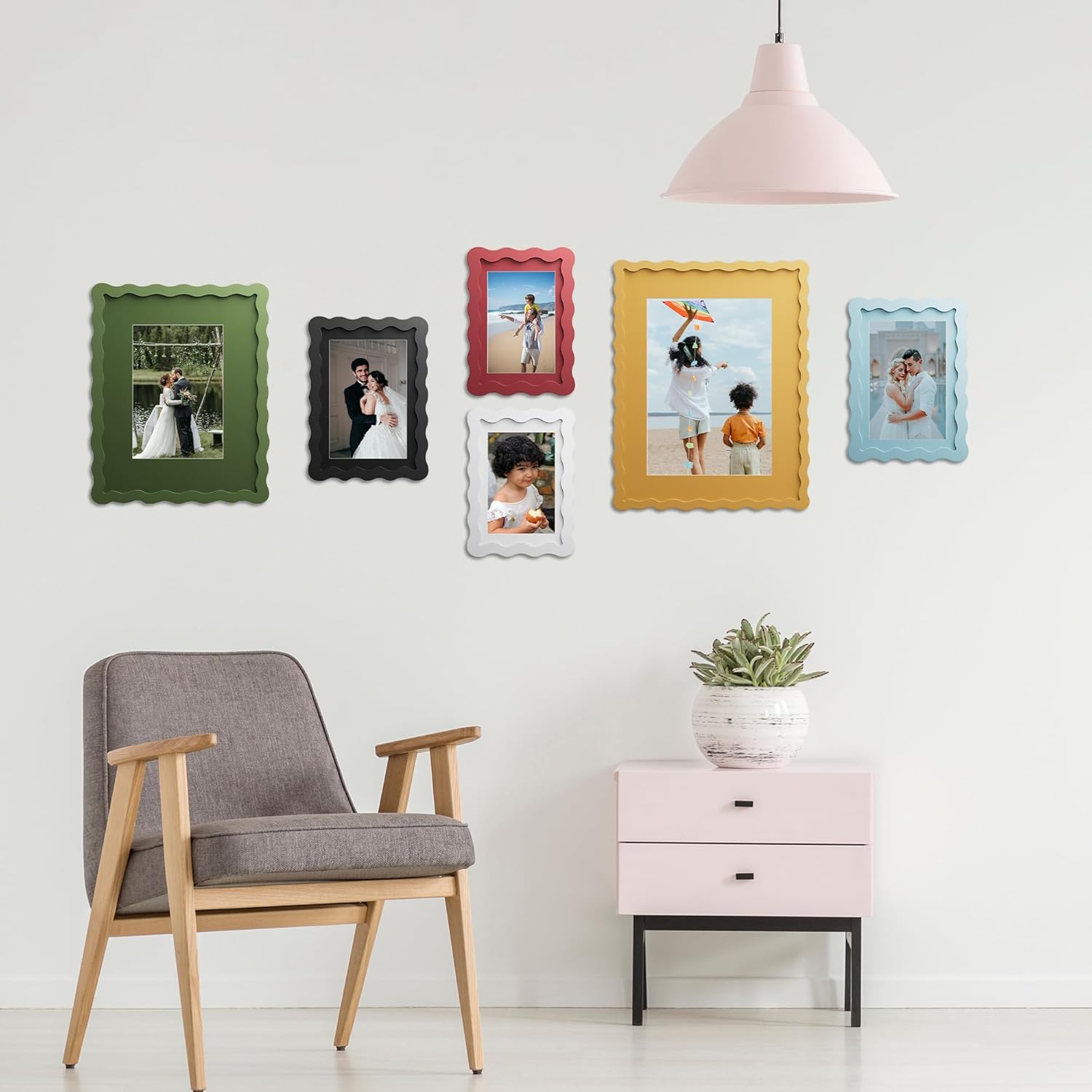 Thumbnail 6 de THKRLOF 11x14 Picture Frame with Mat for 8x10, Green, 1 Pack