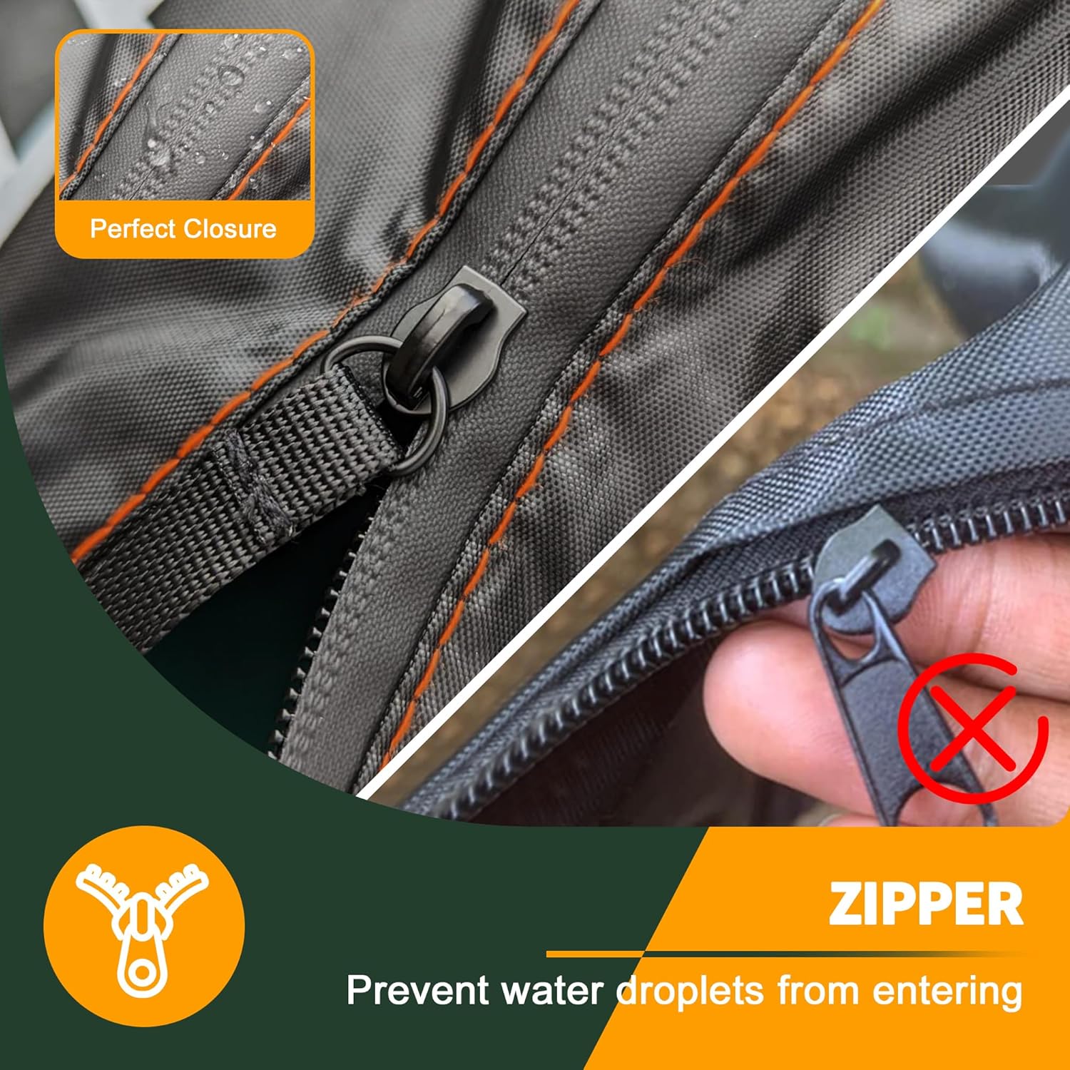 Thumbnail 4 de Enzeno Ampelschirme Schutzhülle für Sonnenschirme 3 bis 4 m (280 x 40/81/50 cm) – wasserdichte Abdeckhaube