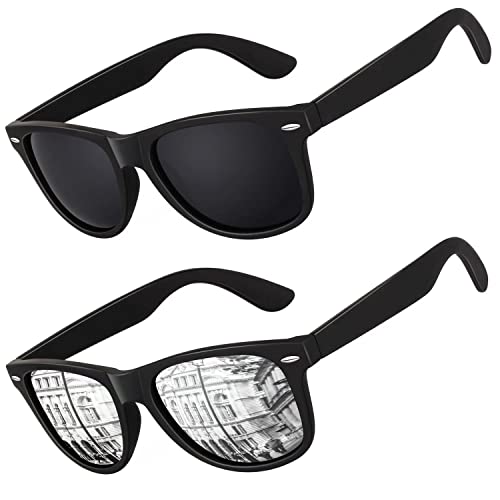 Detalle de LINVO Polarised Sunglasses – UV400 HD Polarised 80's Retro Shades
