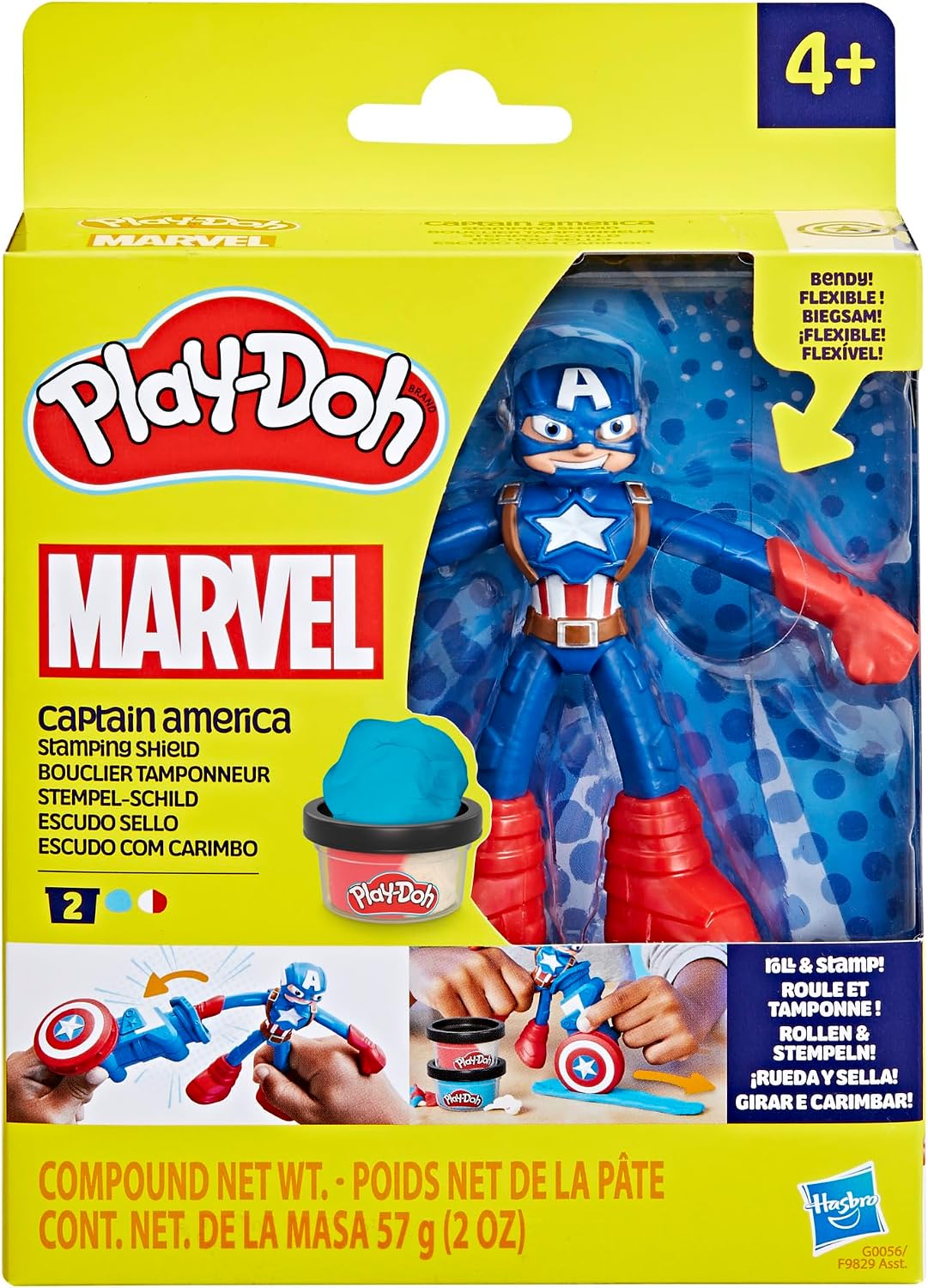 Thumbnail 2 de Play‑Doh Captain America Bouclier tamponneur 🎨