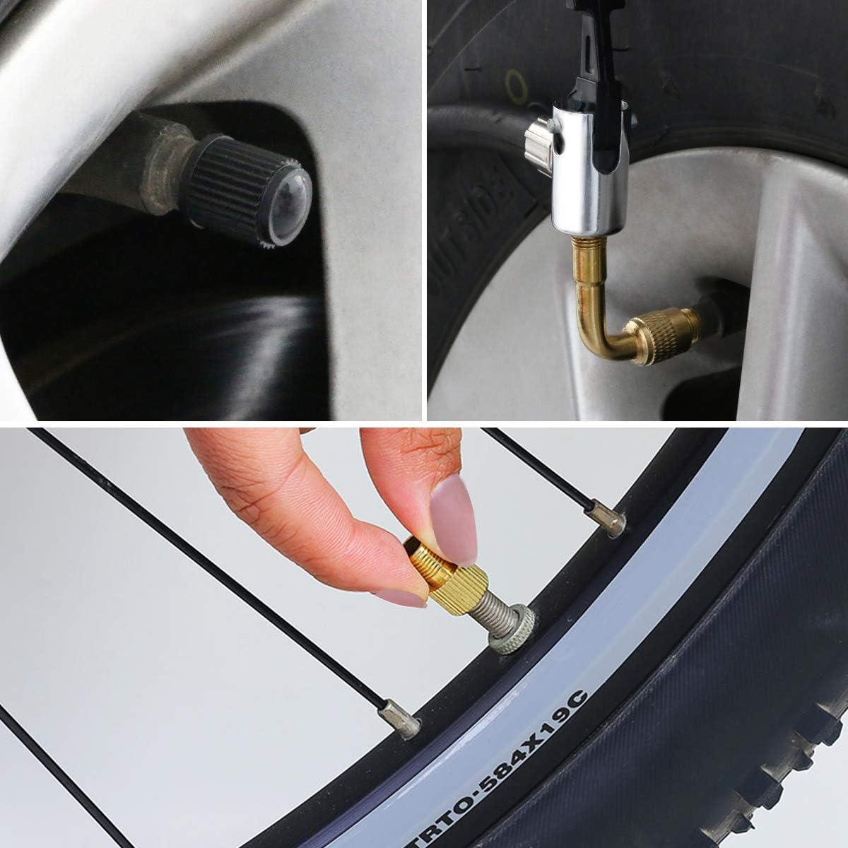 Detalle 2 de URAQT Tyre Pressure Gauge & 220 PSI Tyre Inflator with Pressure Gauge