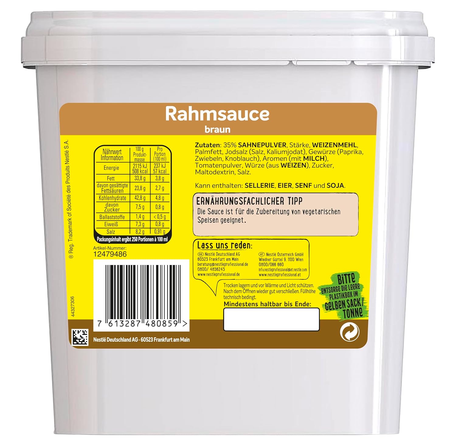 Thumbnail 3 de MAGGI Professional Rahm-Sauce braun, vegetarisch – 25 L Ergiebigkeit, GastroBox