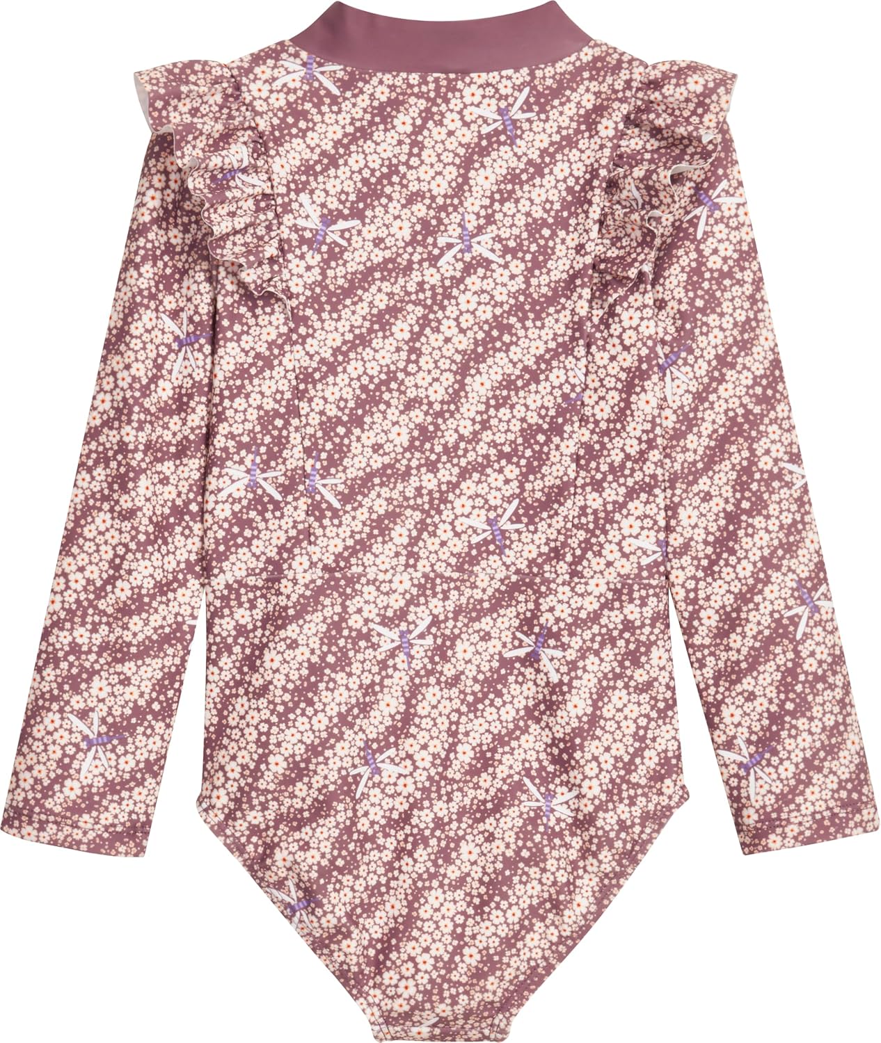 Detalle de Playshoes Mädchen Schwimmanzug Badeanzug (1er Pack) – Langarm, UV-Schutz 50+, recycled Polyester