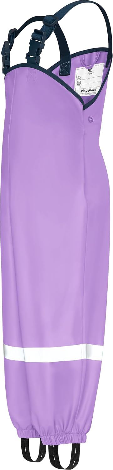 Thumbnail 1 de Playshoes Matschhose Regenlatzhose Ungefüttert – Unisex Kinder, Wind- und Wasserdicht, Flieder (98)
