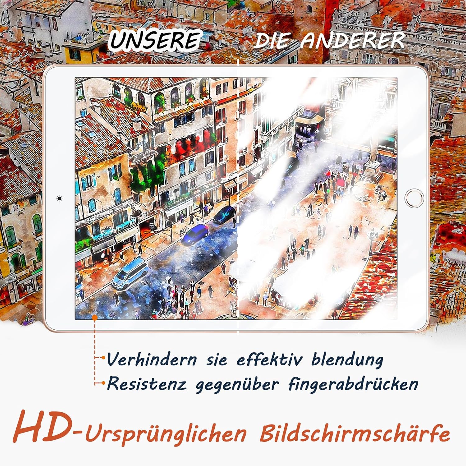 Detalle 1 de Mamol Papier Schutzfolie fürs iPad 10,2