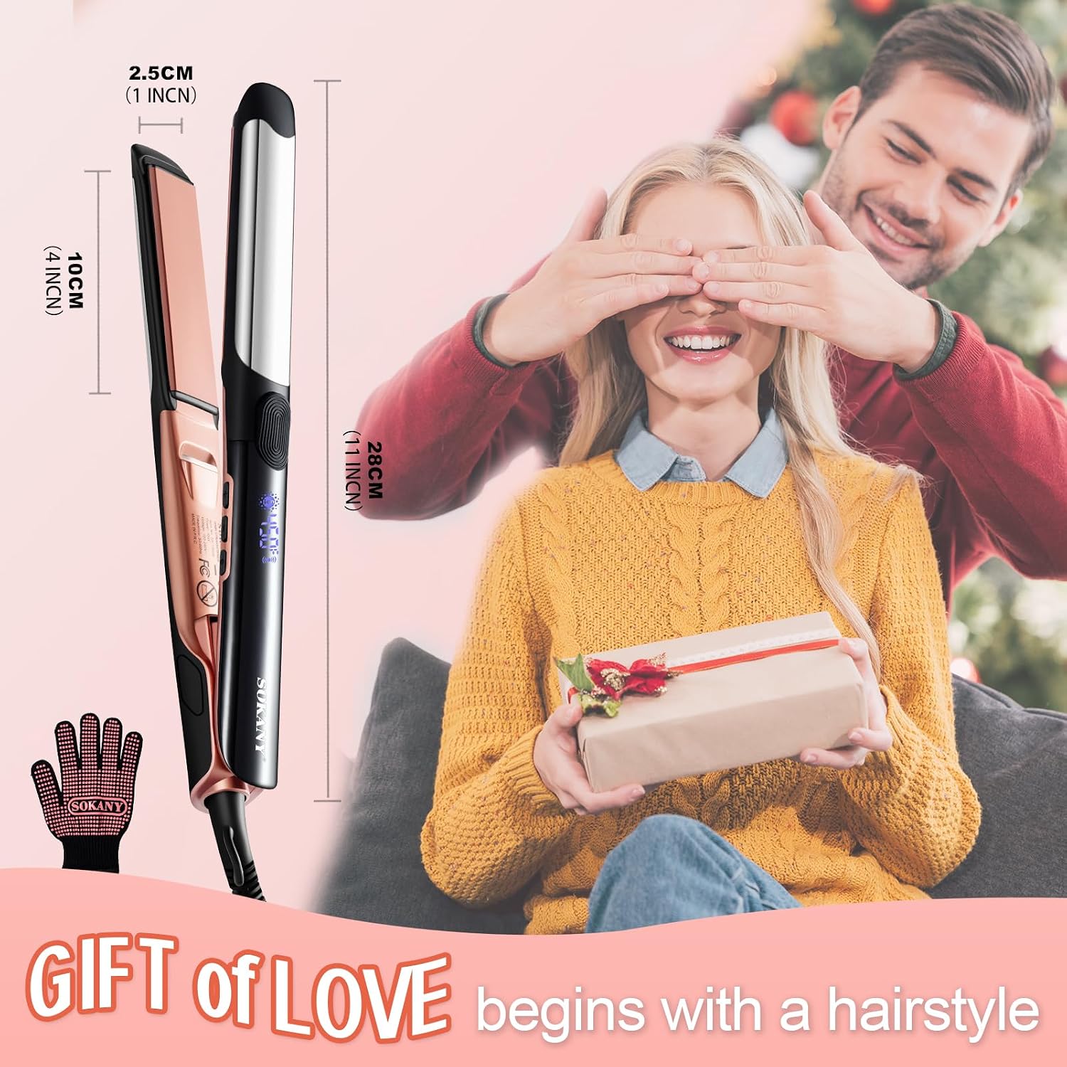 Detalle 1 de SOKANY Hair Straightener, 1-Inch