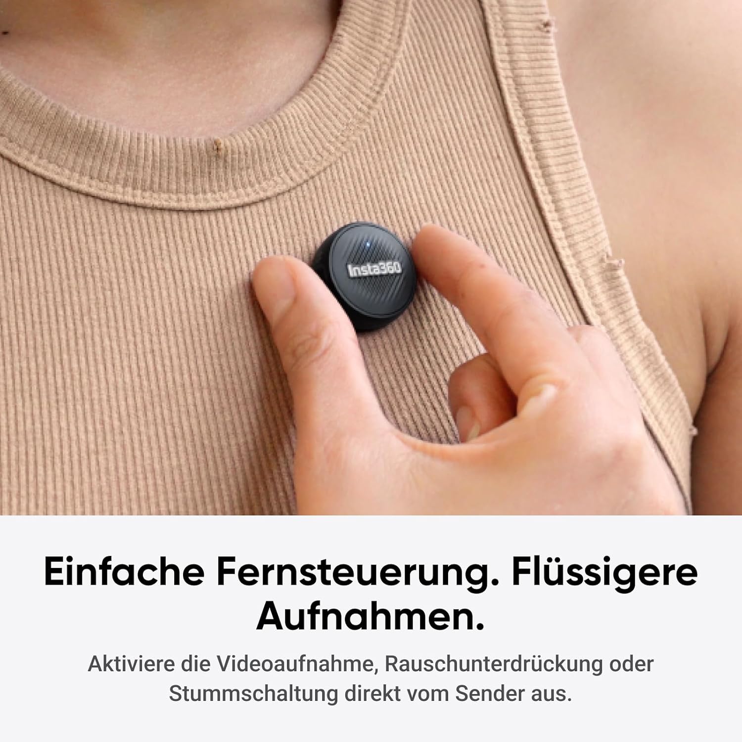 Thumbnail 6 de Insta360 Mic Air (1 TX + 1 RX): Drahtloses Mikrofon mit Rauschunterdrückung und 300 m Reichweite