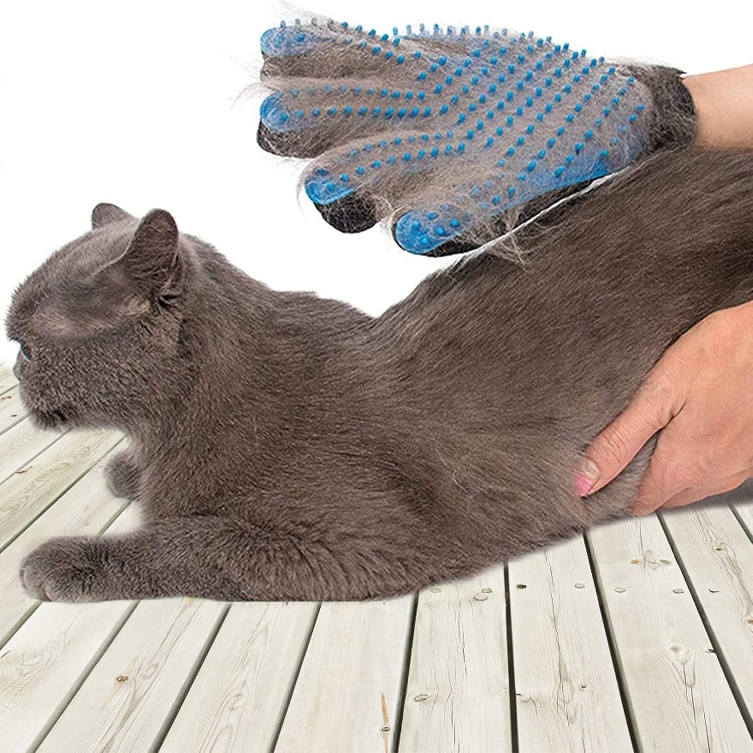 Detalle de SSRIVER Fellpflegehandschuh für Haustiere (1 rechte Hand) – sanftes Entfilzen & Massage für Hund, Katze und Pferd