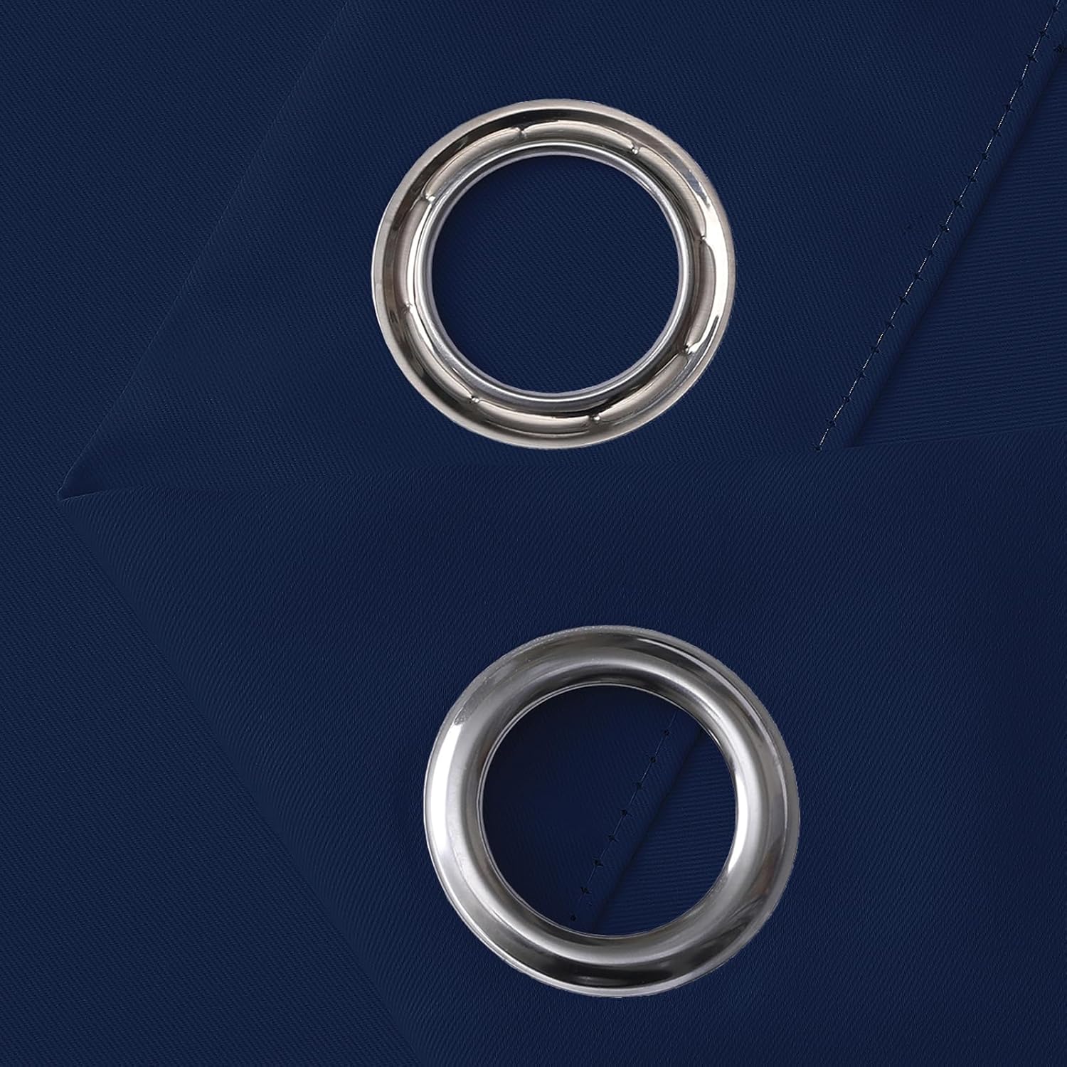 Thumbnail 5 de VEHEDE Blackout Curtains 54in Drop Navy Blue