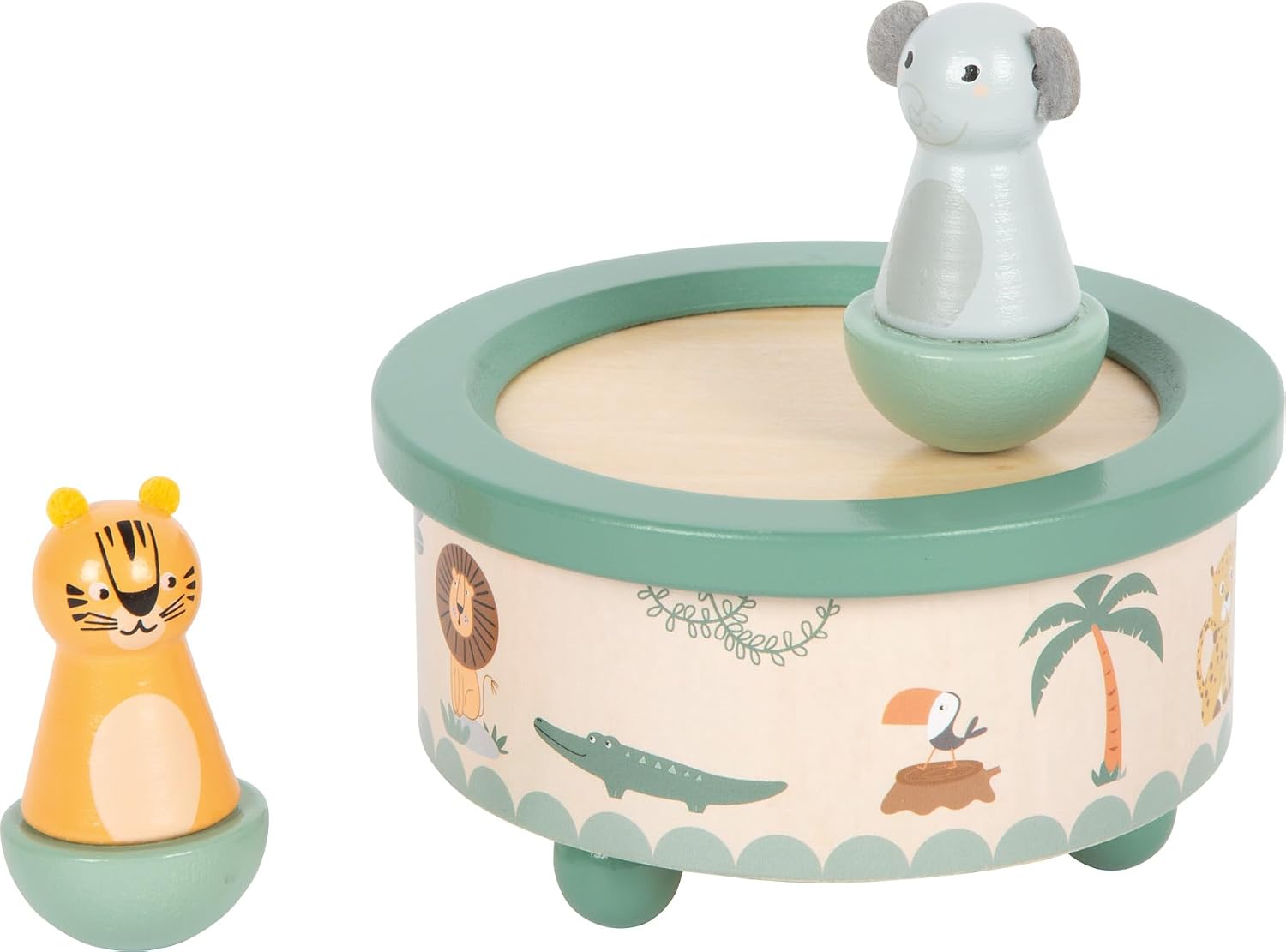 Detalle 2 de Small Foot Boîte à Musique Safari en bois FSC® 🎵