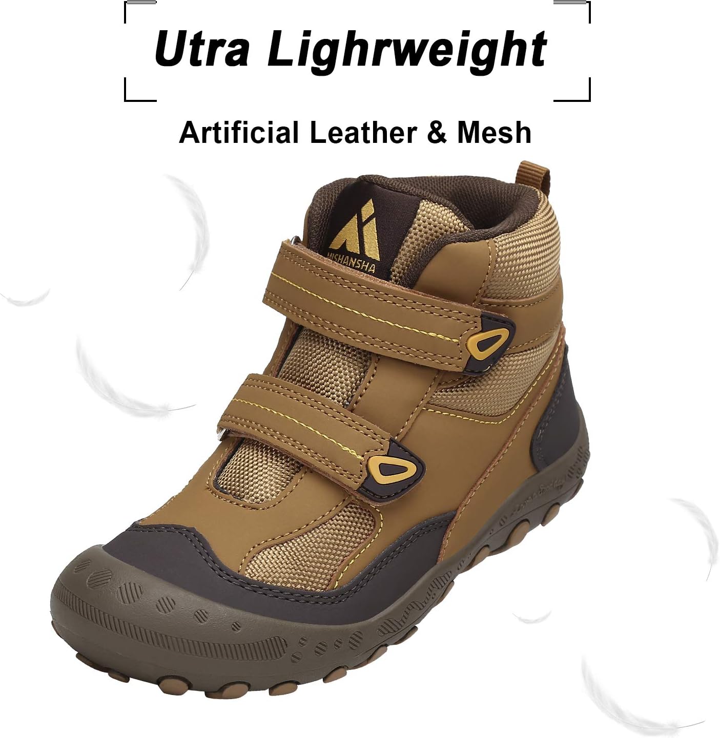 Detalle de Mishansha Kids Hiking Boots: Water-Resistant, Anti-Collision Toddler Footwear