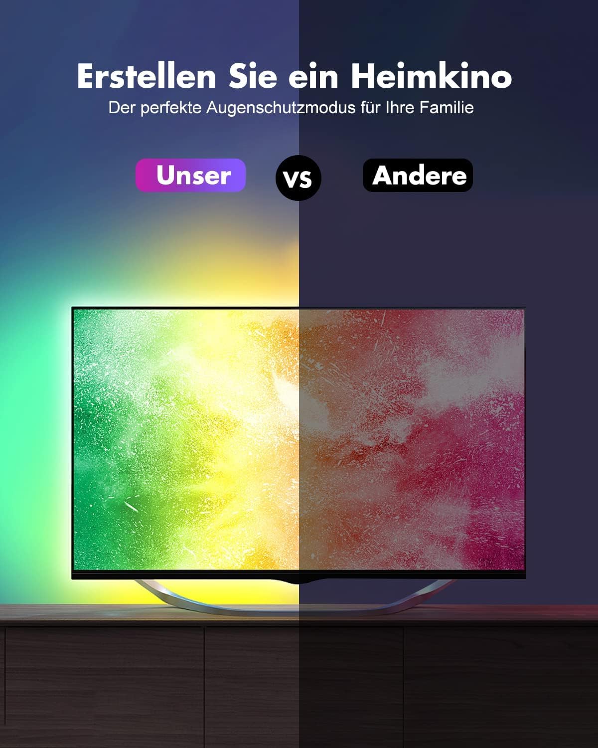 Thumbnail 4 de LED-Streifen USB RGB (2 m) mit Fernbedienung, Timer & Musik-Synchronisation