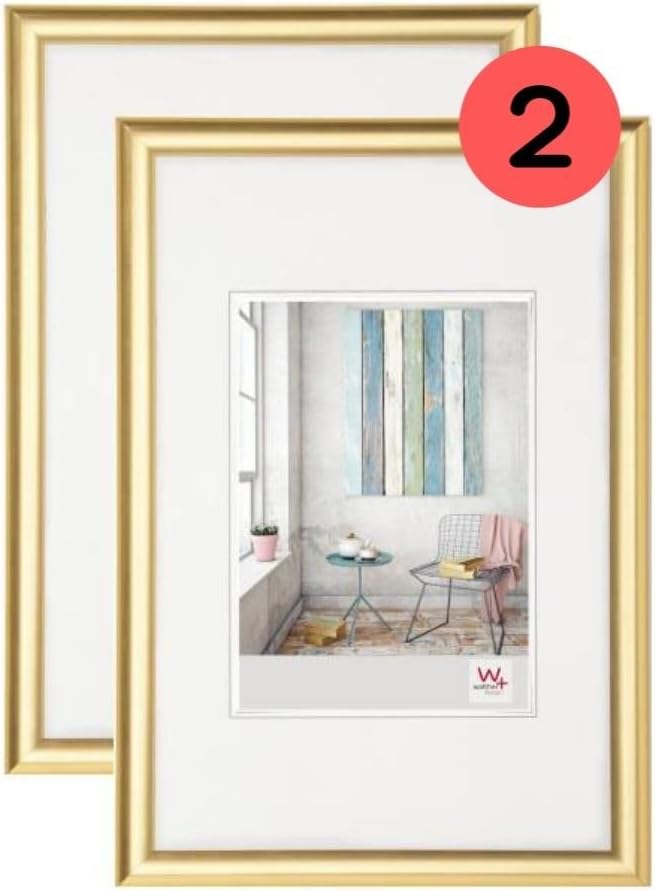 Thumbnail 4 de walther design Bilderrahmen Trendstyle KP015G gold 10 × 15 cm