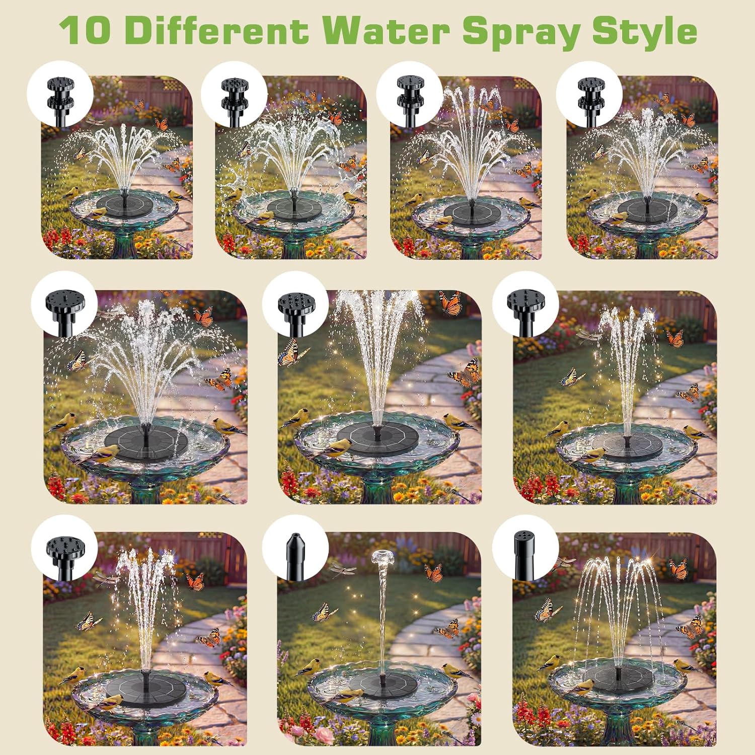 Thumbnail 2 de AISITIN 3.5W Solar Fountain Pump