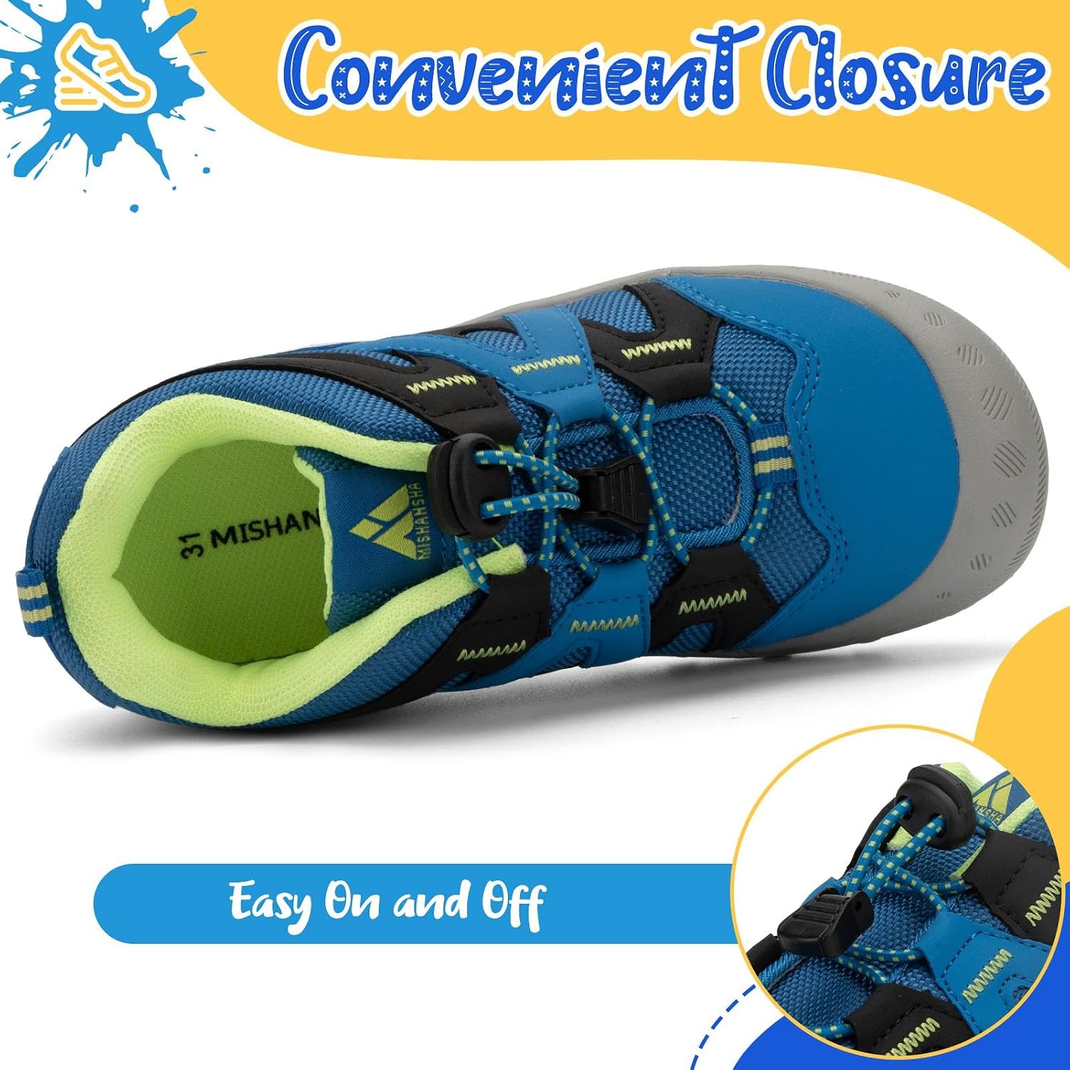 Detalle de Mishansha Bambini Scarpe da Trekking Traspirante Antiscivolo per Ragazzi – comodità e robustezza per l’esterno