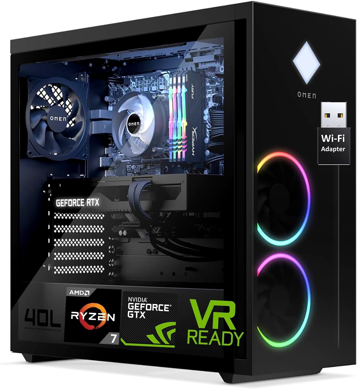Detalle de HP Gaming Desktop Ryzen 7 5700X