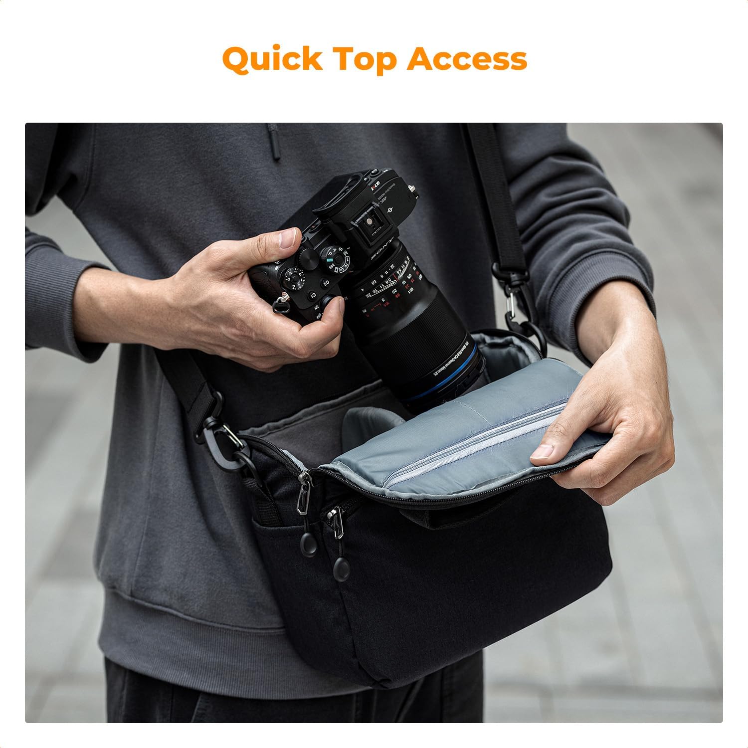 Detalle 2 de K&F CONCEPT Camera Sling Bag Small crossbody camera bag