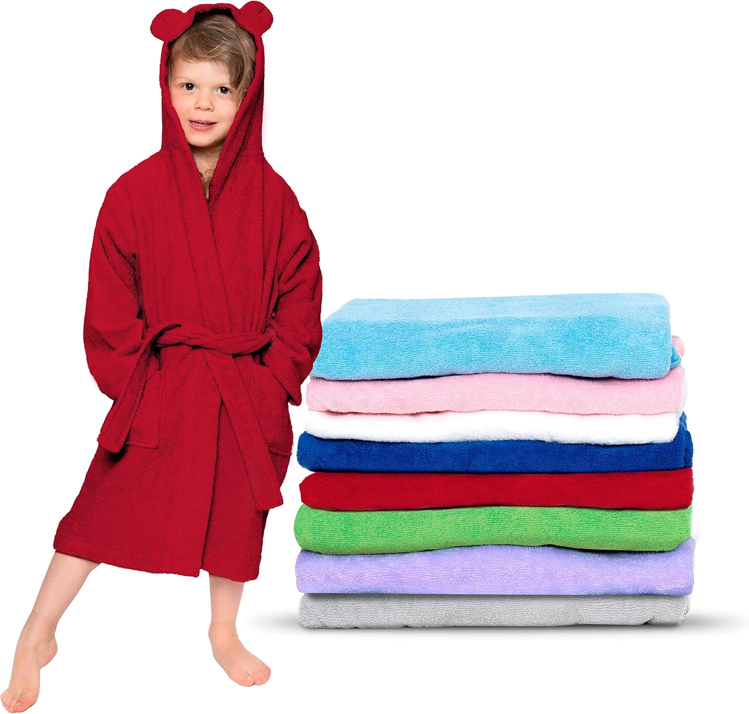 Detalle de Twinzen Accappatoio Bambini Cotone