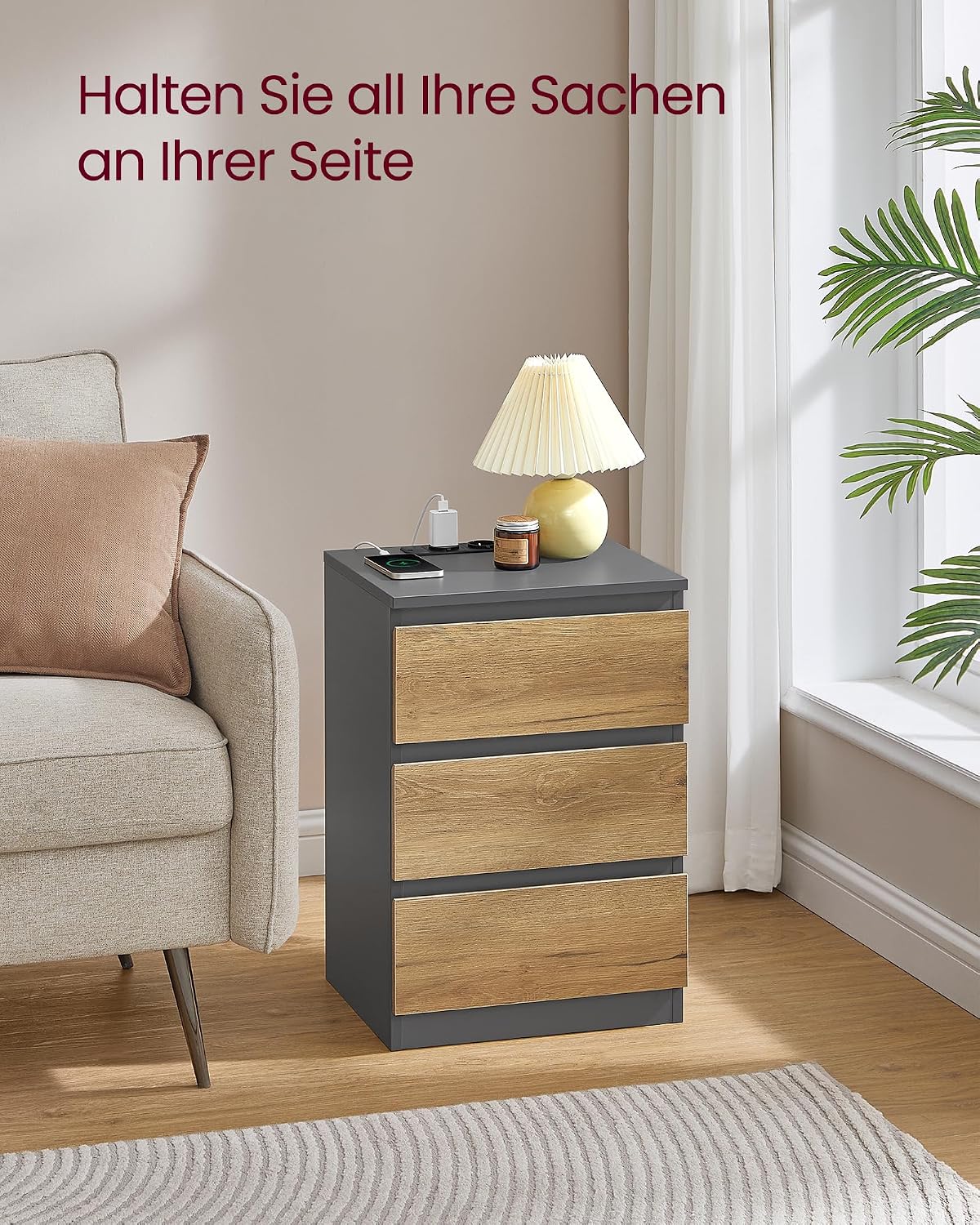 Thumbnail 6 de VASAGLE Kailyn Collection Nachttisch 2er Set