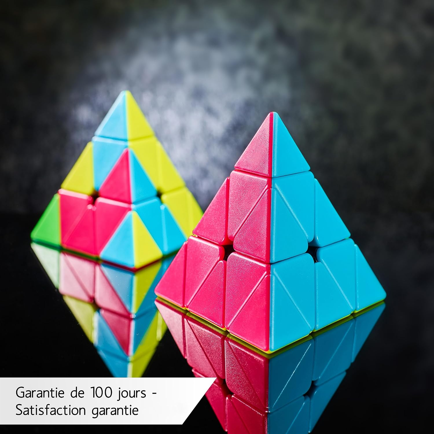 Thumbnail 5 de CUBIDI Pyraminx Cube Triangle Magique (pyramide casse-tête en cube) – sans autocollant