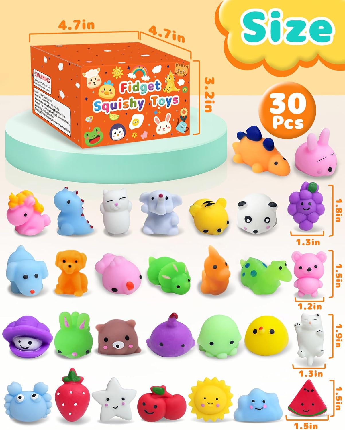 Thumbnail 5 de 30 Pack Squishy Toys for Kids 30