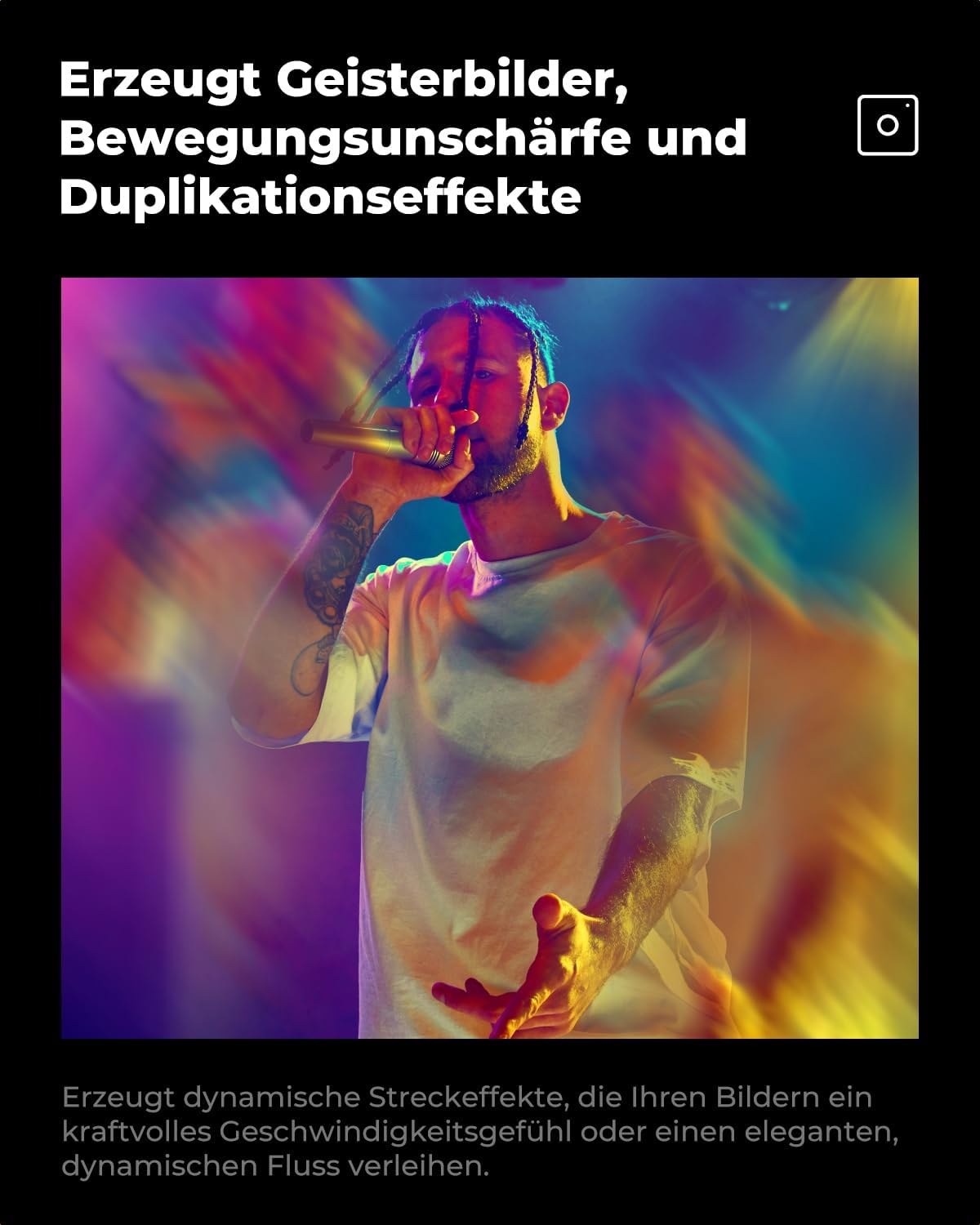 Thumbnail 3 de K&F CONCEPT 82 mm bilateraler Bewegungsunschärfe-Effekt-Filter (Nano-B, K9-Optikglas)