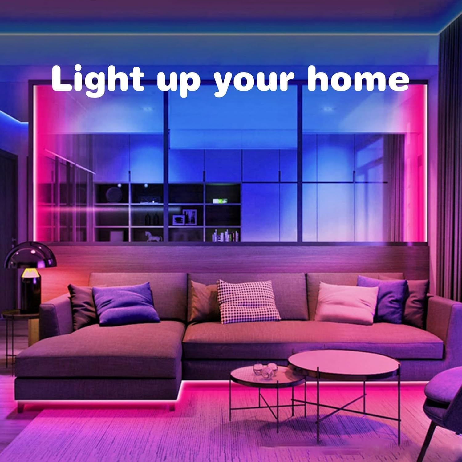 Detalle 1 de KSIPZE P510B30 100 ft LED Strip Lights with App, Remote and Music Sync