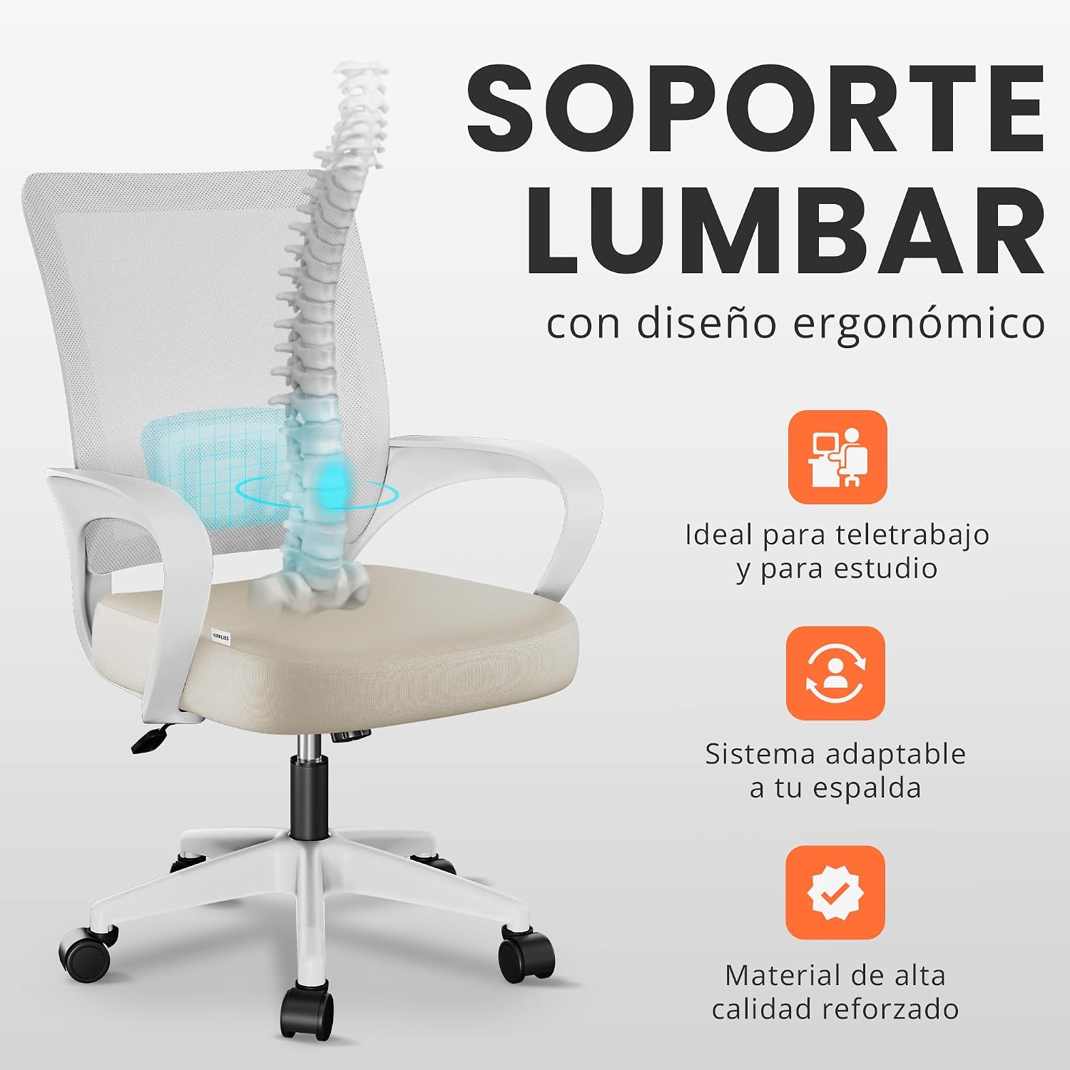 Thumbnail 5 de JUPPLIES Silla Escritorio Ergonomica