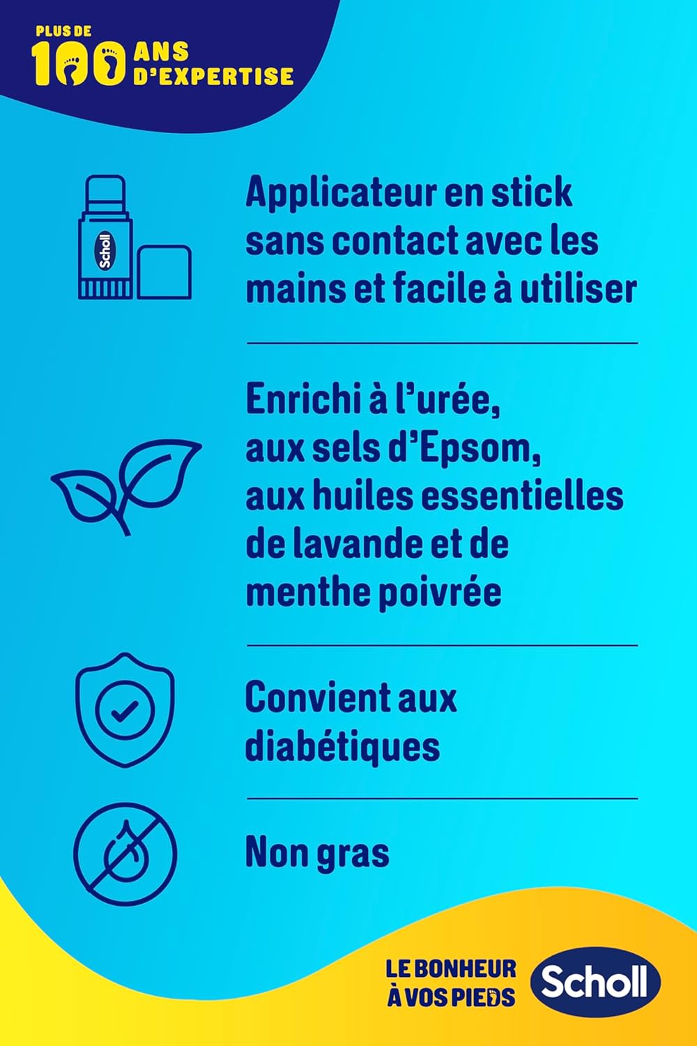 Thumbnail 4 de Dr. Scholl's Stick Réparateur Anti-Crevasses Hydrate – 70 g, urée 25 %, pour talons secs et crevassés