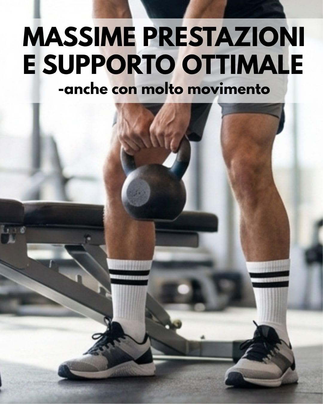 Thumbnail 3 de sockenkauf24 Calze Sportive Uomo Calzini Tennis 6 Paia Spugna Rinforzati Crew Socks
