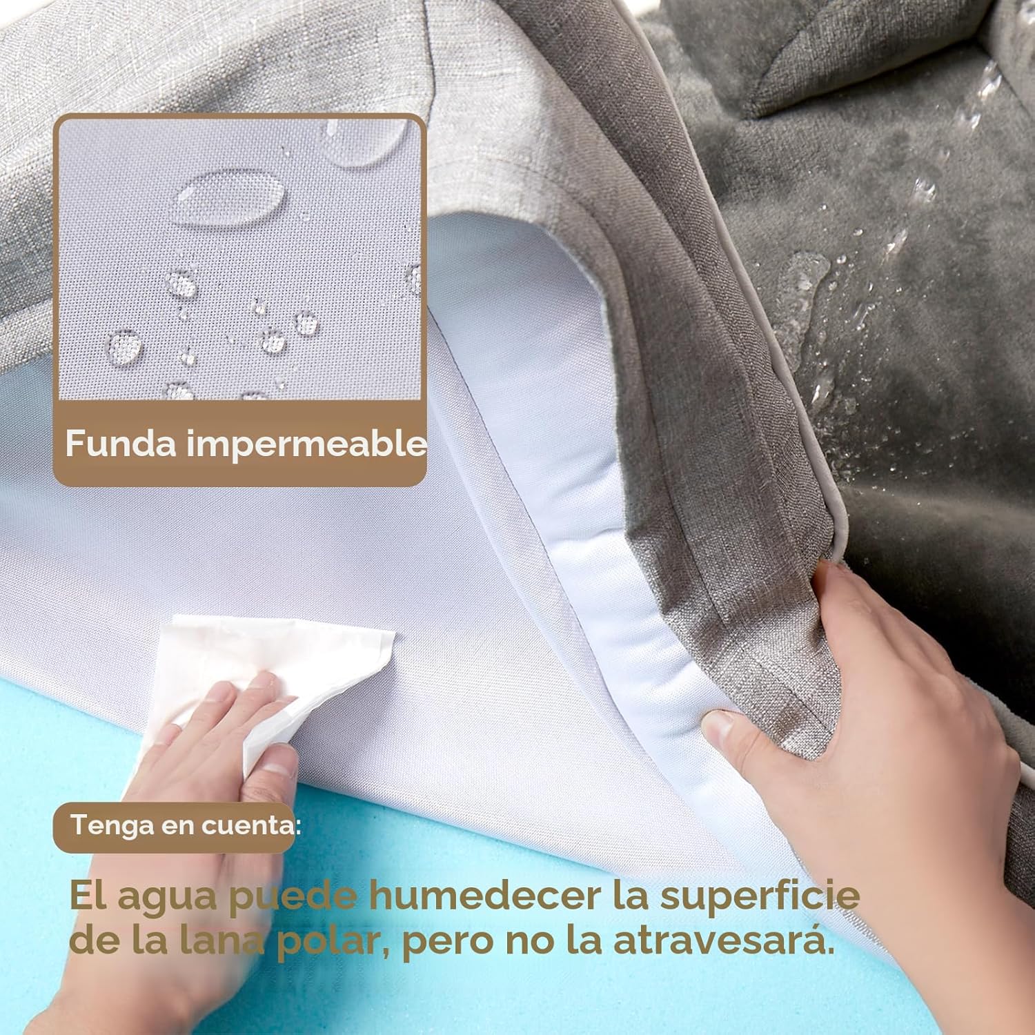 Thumbnail 3 de EHEYCIGA Cama Perro Extra Grande 112x81x16cm
