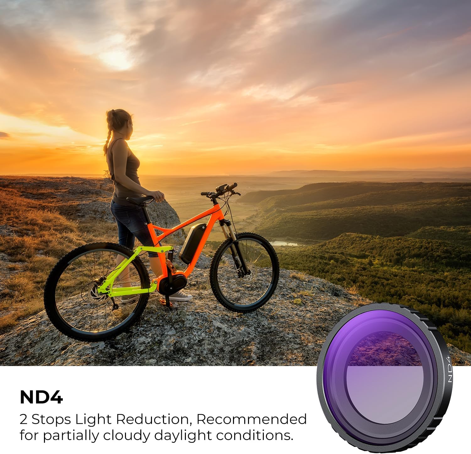 Thumbnail 4 de K&F Concept UV CPL ND4 Filter Kit for Insta360 GO 3S