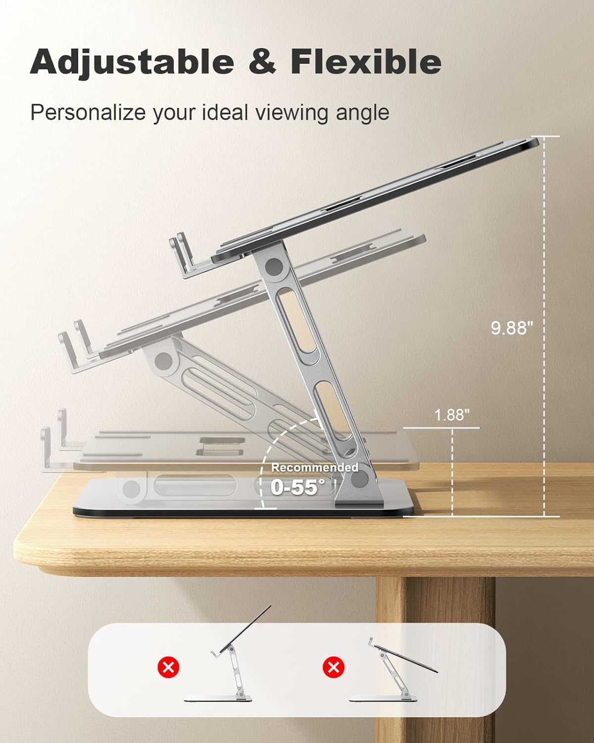 Detalle 2 de Babacom Ergonomic Laptop Stand 10–16"
