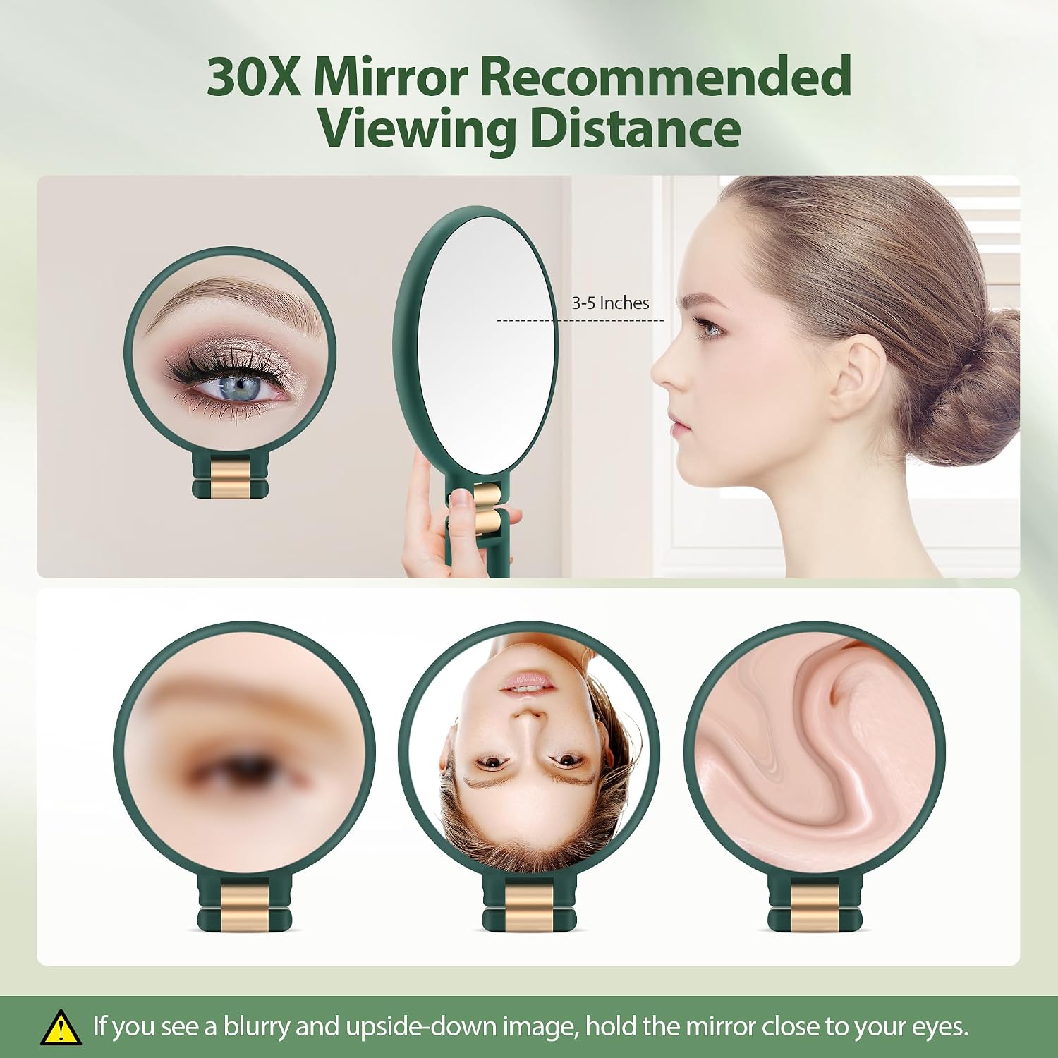 Detalle de B Beauty Planet Hand Mirror, 30X Magnification