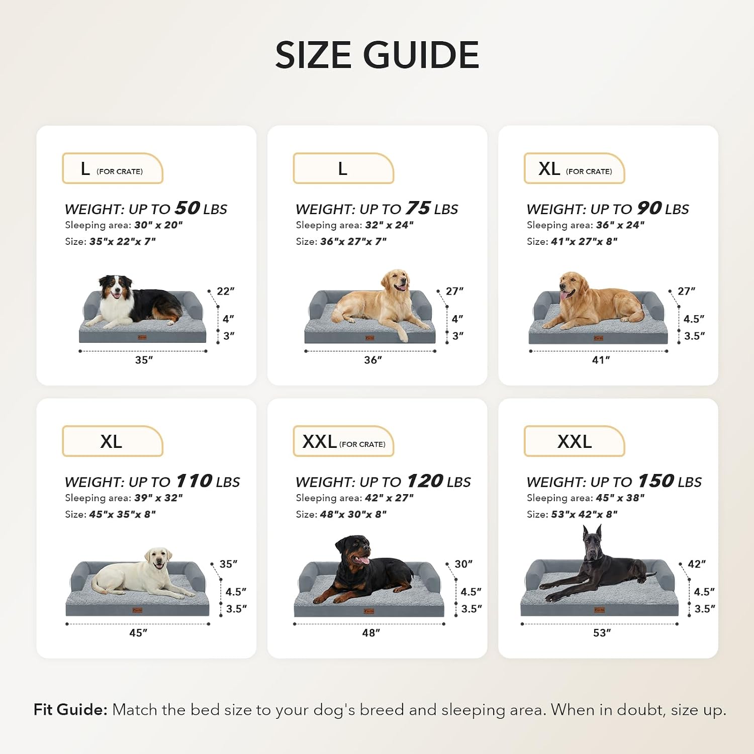Detalle 1 de Casa Paw Orthopedic Dog Bed 36x27 in