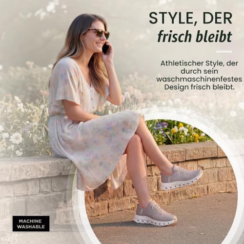 Detalle de Skechers Damen-Slip-in-Turnschuhe, 37 EU