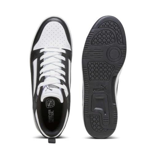 Detalle 2 de PUMA Rebound V6 Low - Sneaker unisex, White/Black, 42.5 EU