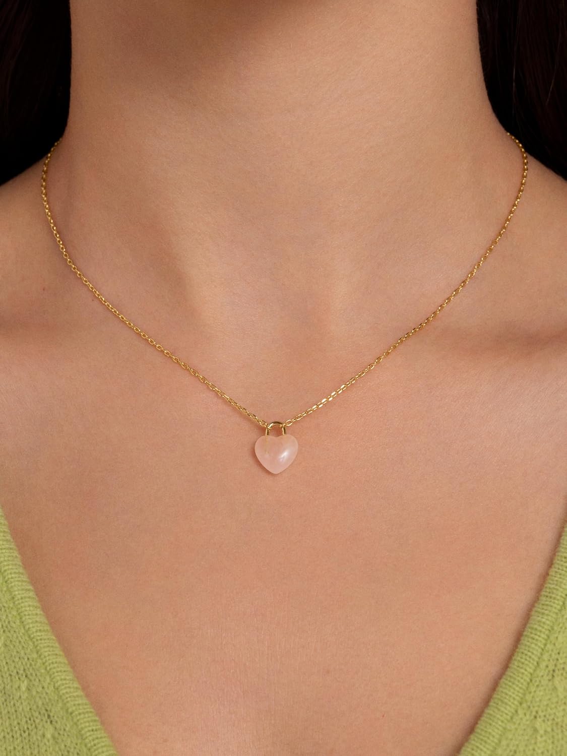 Detalle 2 de SINGULARU Collana Sweet Heart Stone 40 cm 💍