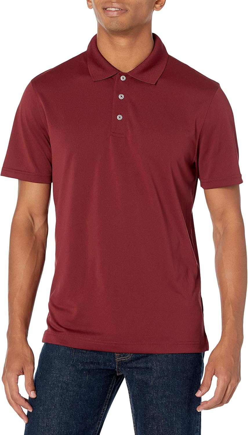 Detalle de Amazon Essentials Polo Ad Asciugatura Rapida Slim da Uomo – Colori Fuori Produzione